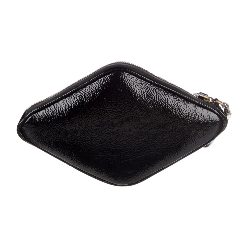 GUCCI Patent Leather Black/Yellow Wristlet - Picture 4 of 5